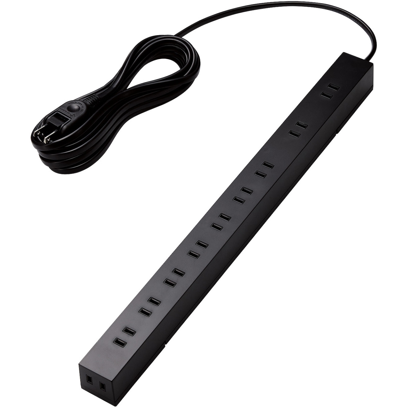 ECT-2650BK 電源タップ 延長コード コンセント 2P 10個口 雷ガード