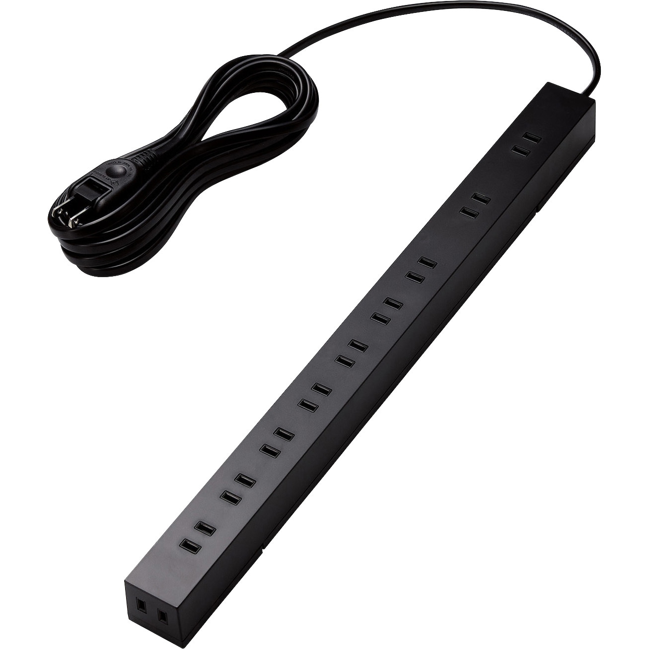 ECT-2650BK 電源タップ 延長コード 10個口 2P マグネット 雷ガード
