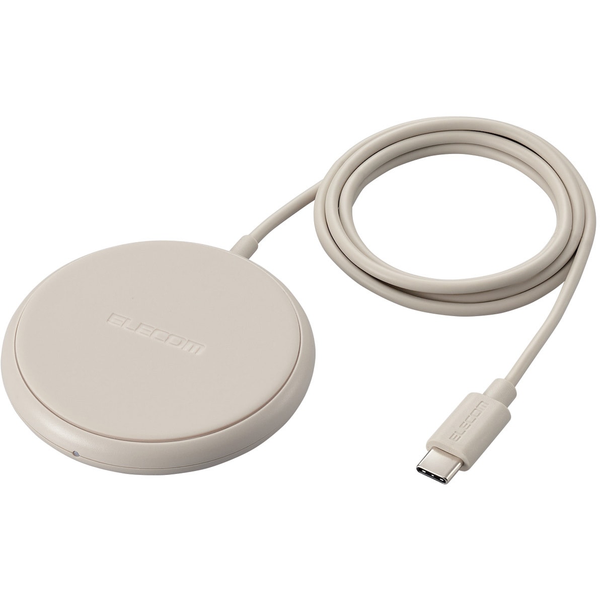 コンパクト ワイヤレス充電器 Qi規格 スマホ 置くだけ充電パッド ホワイト コンパクト ワイヤレス充電器 Qi規格 スマホ 置くだけ充電パッド ホワイト