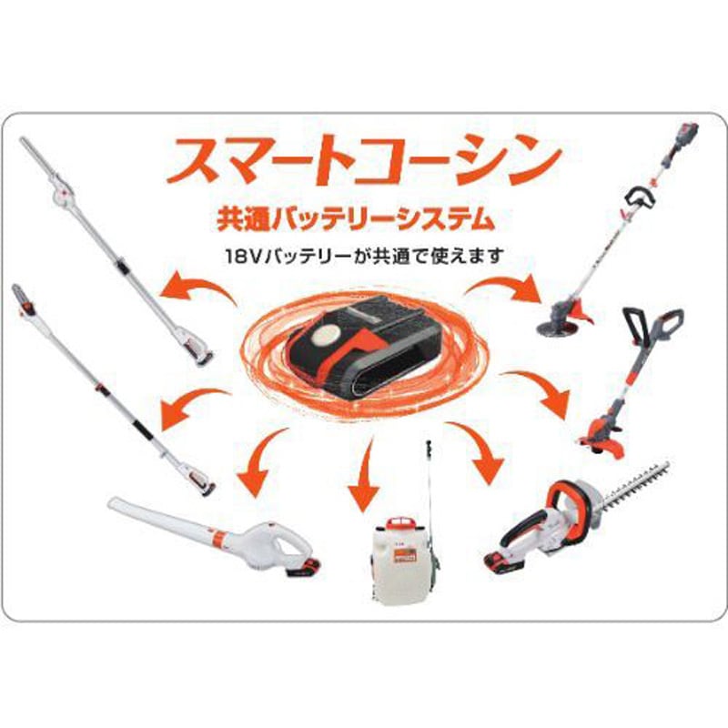 SGB-180N 充電式バリカン草刈機 18V 2．5Ah スマートシリーズ 1台 工進