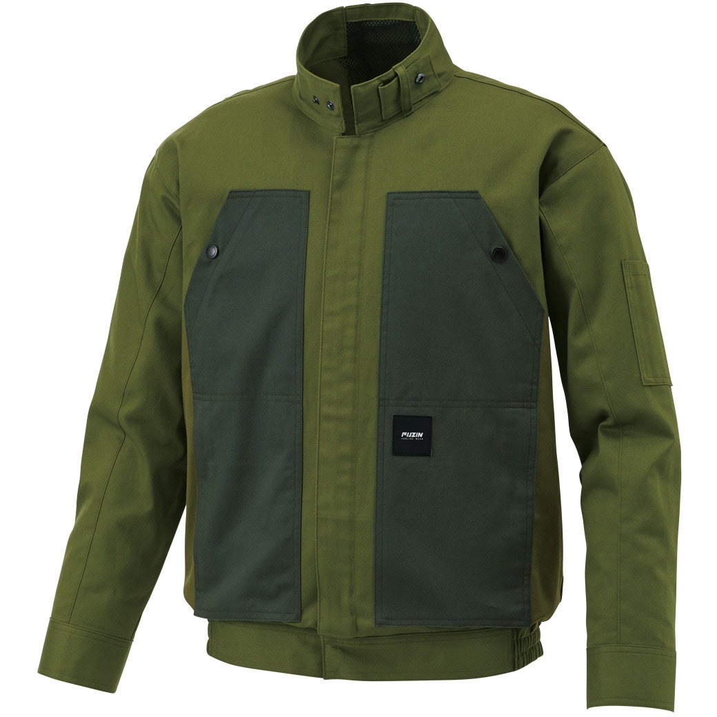 KF92181-KS034 空調風神服 長袖ブルゾン (プロモデルファン&バッテリーセット 2024) サンエス 7グリーン色 サイズM  KF92181-KS034