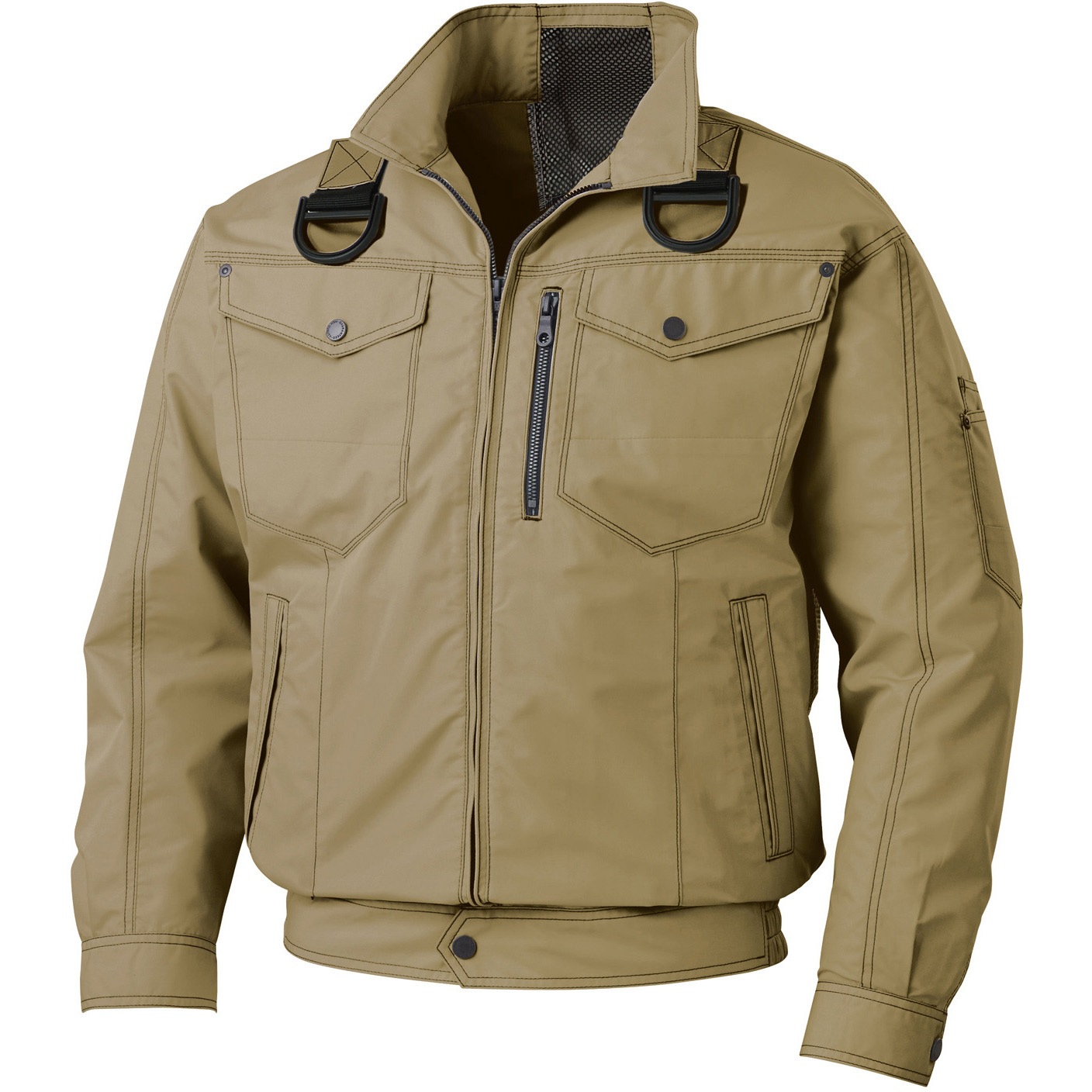 空調服、バッテリー、ファン　セット　フルハーネス用ブルゾン、空調服神服、ブルゾン 空調風神服 フルハーネス用長袖ブルゾン (プロモデルファン&バッテリー