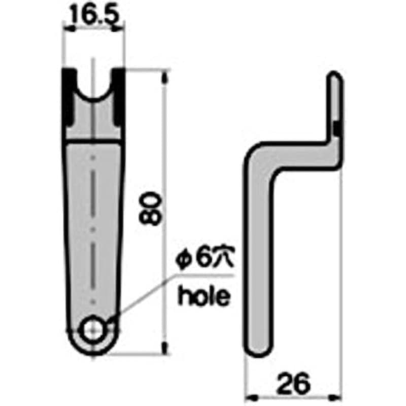 A-316-4-H 防水ロック用抜差しハンドル 1個 TAKIGEN(タキゲン