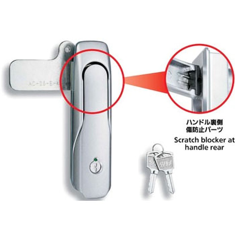 A-449-2-2 簡易取付け機能付平面ハンドル 1個 TAKIGEN(タキゲン