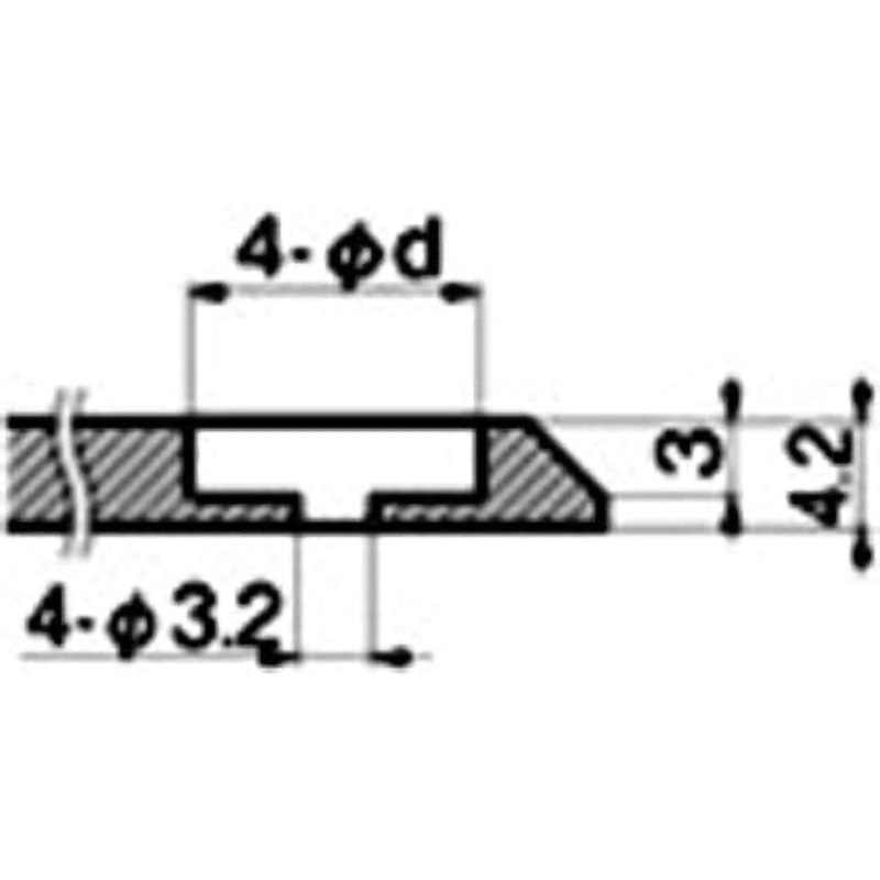 A-1191-2用パッキン ステンレス 埋込み取手用パッキン 1個 TAKIGEN