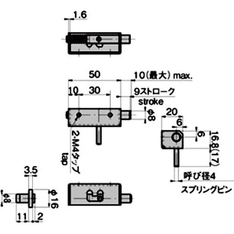 B-119-W-R 抜差型ピボットヒンジ 1個 TAKIGEN(タキゲン) 【通販 B-119-W-R 抜差型ピボットヒンジ 1個 TAKIGEN(タキゲン) 【通販
