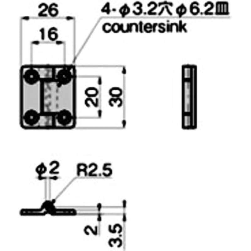 BP-151-2 小型フラットトルクヒンジ 1個 TAKIGEN(タキゲン BP-151-2 小型フラットトルクヒンジ 1個 TAKIGEN(タキゲン