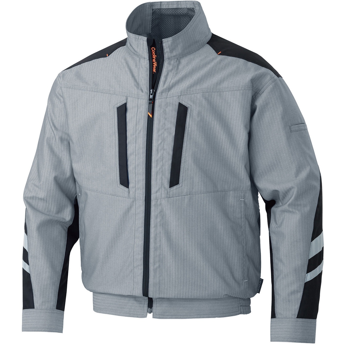 KF92011V-KS041 空調風神服 ファンネット付長袖ブルゾン(エアーダクトベスト&フラットファン&バッテリーセット 2024-2) 1セット サンエス 【通販モノタロウ】