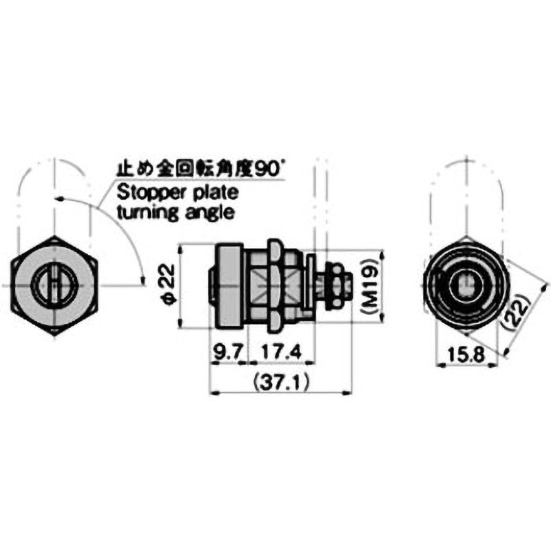 C-288-P(#P0288) パーソナル コインロック 1個 TAKIGEN(タキゲン