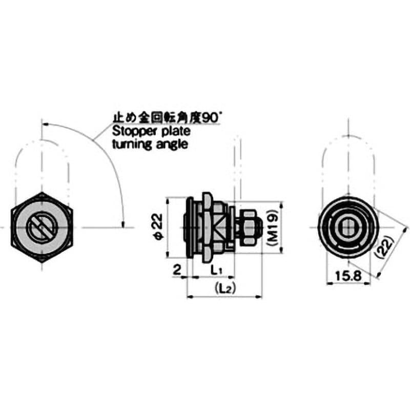 C-289-1 同番(JA2891) コインロックスリム 1個 タキゲン(TAKIGEN