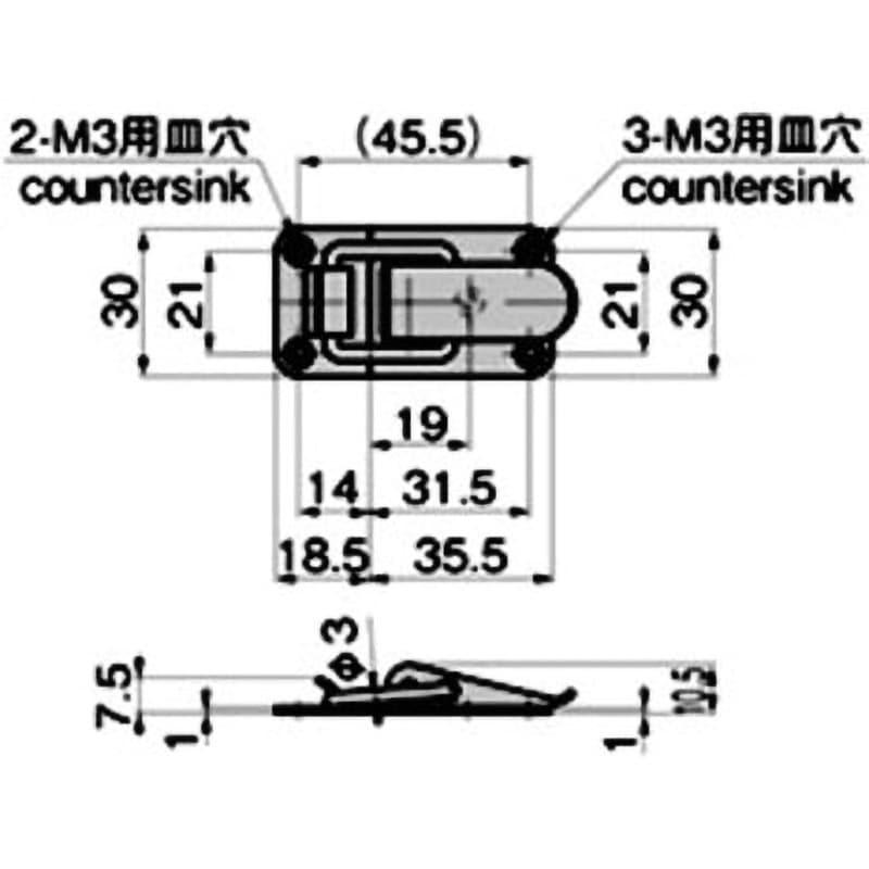 C-1018 ステンレス 小型パチン錠 1個 TAKIGEN(タキゲン) 【通販 C-1018 ステンレス 小型パチン錠 1個 TAKIGEN(タキゲン) 【通販