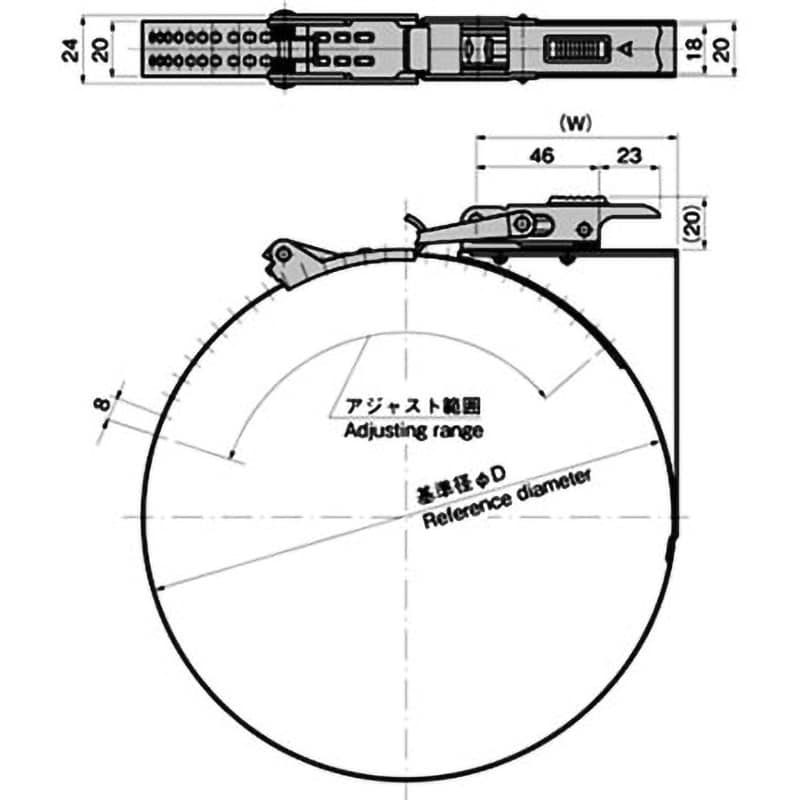 C-1231-2-1 LOOP 200 ステンレス ループファスナー 1個 TAKIGEN