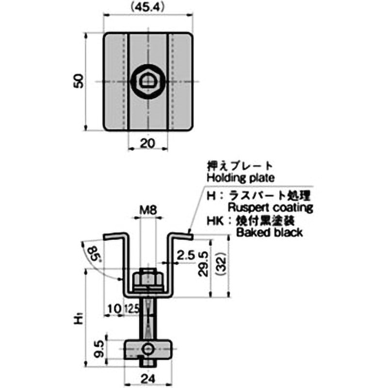C-1563-H-8-50 ステンレス DカットITファスナー 1個 TAKIGEN