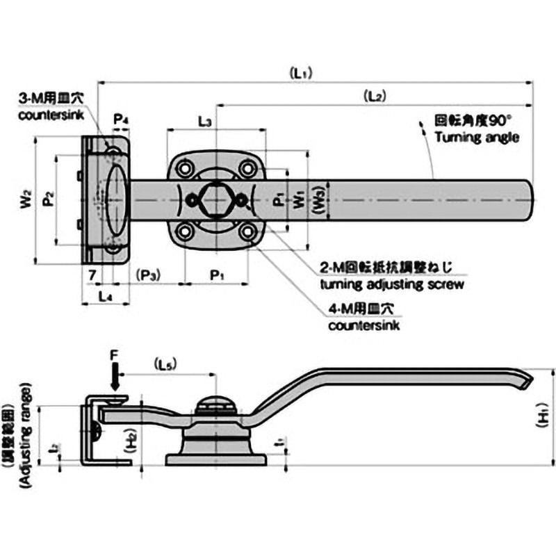 前閉じM1枚2801 バルブ開閉表示板 調整済 80×40 5枚1組 (858-91) - 安全用品