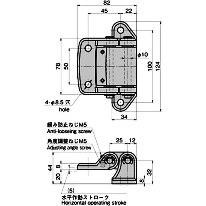 FB-1729N-2 ステンレス 密閉用多軸蝶番 1個 TAKIGEN(タキゲン FB-1729N-2 ステンレス 密閉用多軸蝶番 1個 TAKIGEN(タキゲン