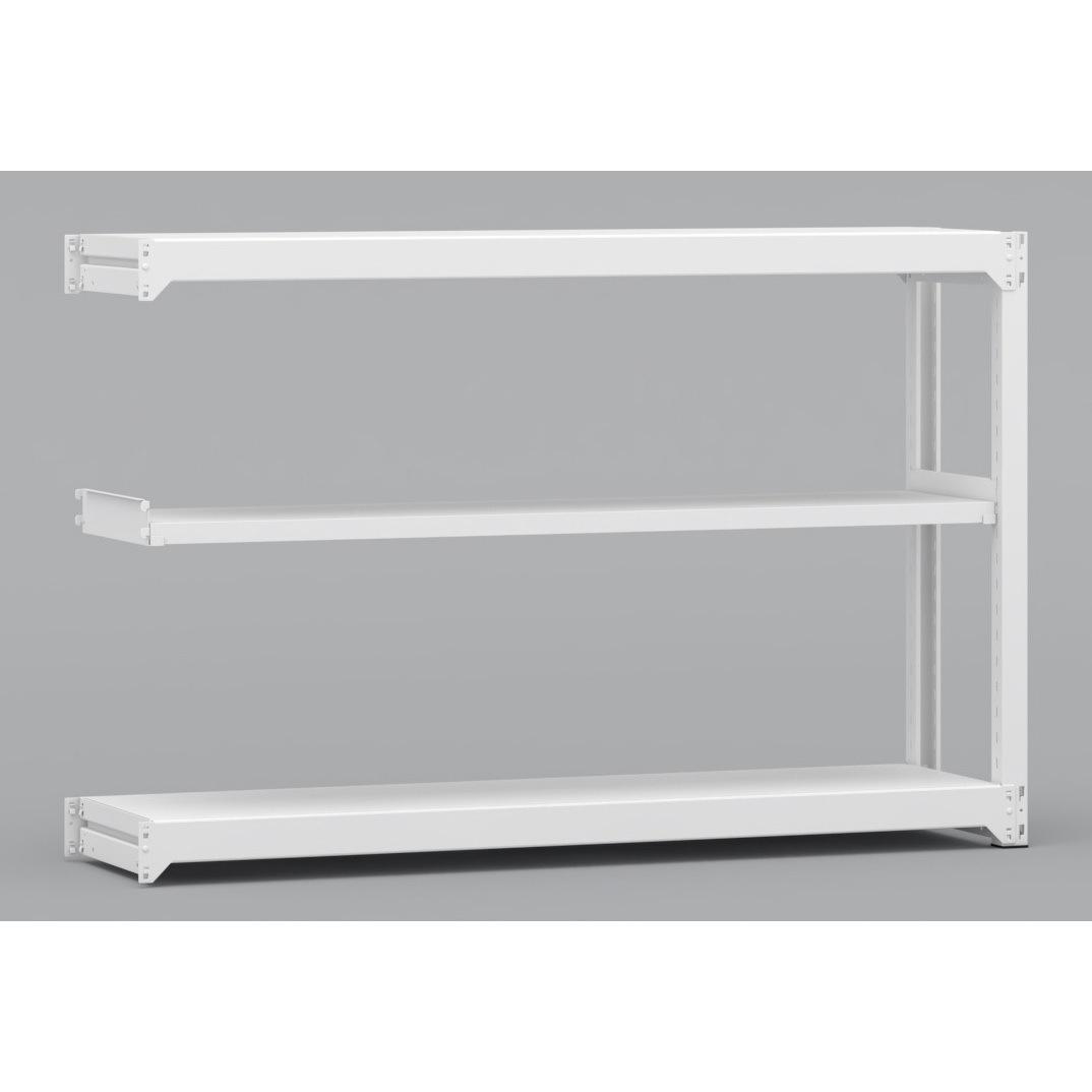 BLH651-453SAR 中量棚 連結単式1連 有効2段 金剛(KONGO) スチール ホワイト色 荷重300kg/段 高さ1500mm  BLH651-453SAR