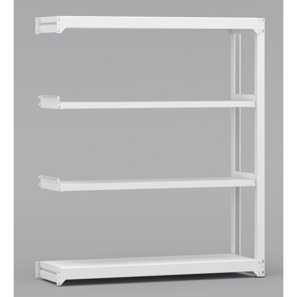 BLH561-454SAR 中量棚 連結単式1連 有効3段 金剛(KONGO) スチール ホワイト色 荷重300kg/段 高さ1800mm  BLH561-454SAR