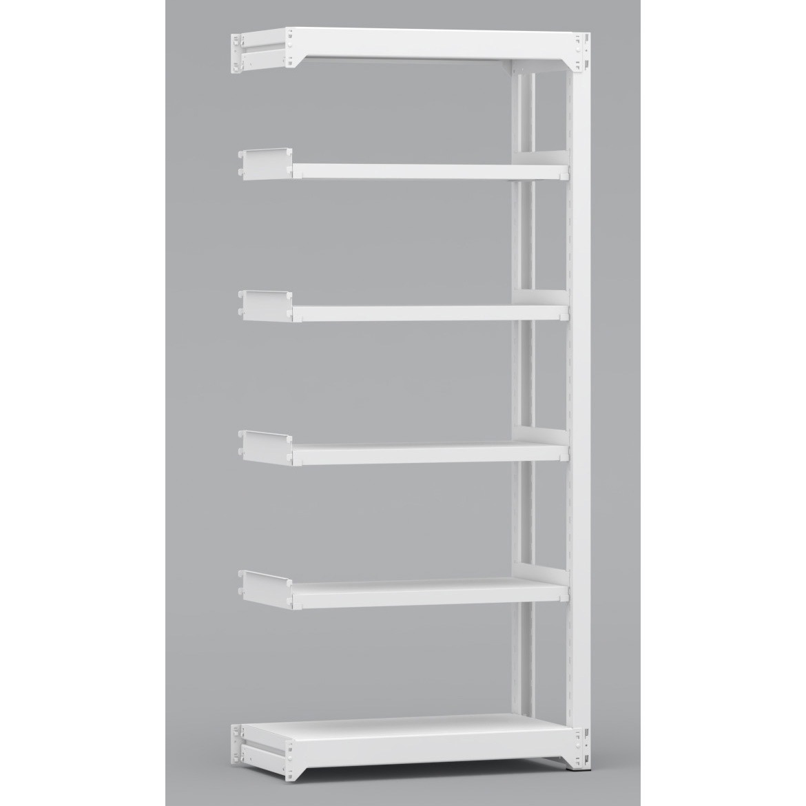 BLH371-456SAR 中量棚 連結単式1連 有効5段 金剛(KONGO) スチール ホワイト色 荷重300kg/段 高さ2100mm  BLH371-456SAR 37,687円