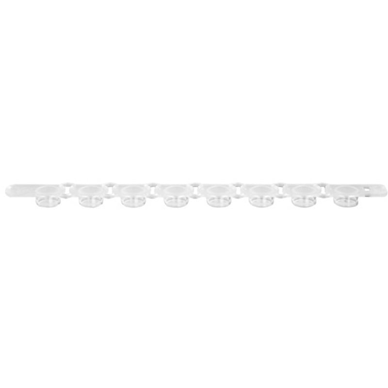PCR-02-FCP-C 0.2mL PCR8連フラットキャップ 透明 125個×10パック入 1ケース(10パック×125個) AXYGEN 【通販モノタロウ】