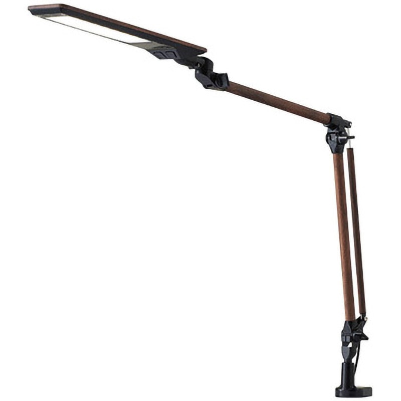 ECL-336 LEDコンパクトアームライト クランプ式 木目柄 調色3モード 1台 コイズミファニテック 【通販モノタロウ】