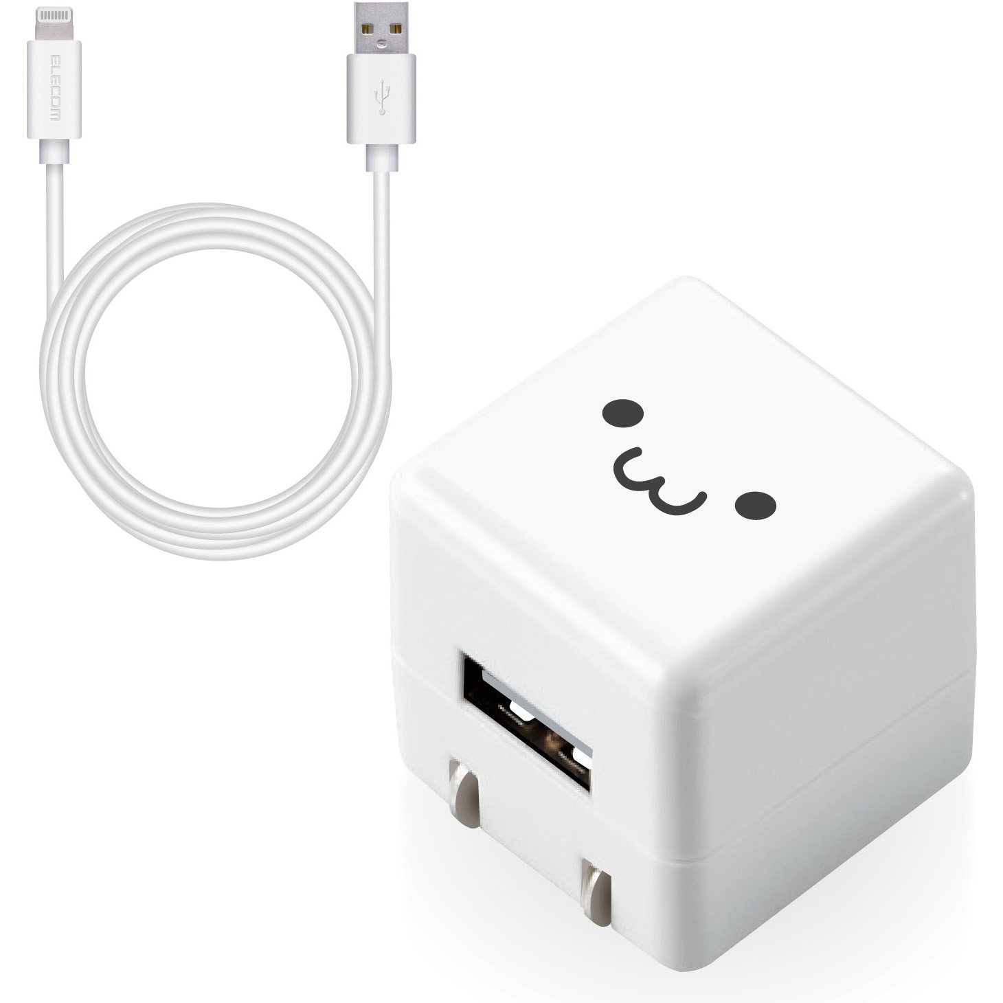 MPA-ACL06WF iPhone充電器 iPad充電器 Lightning AC ケーブル同梱