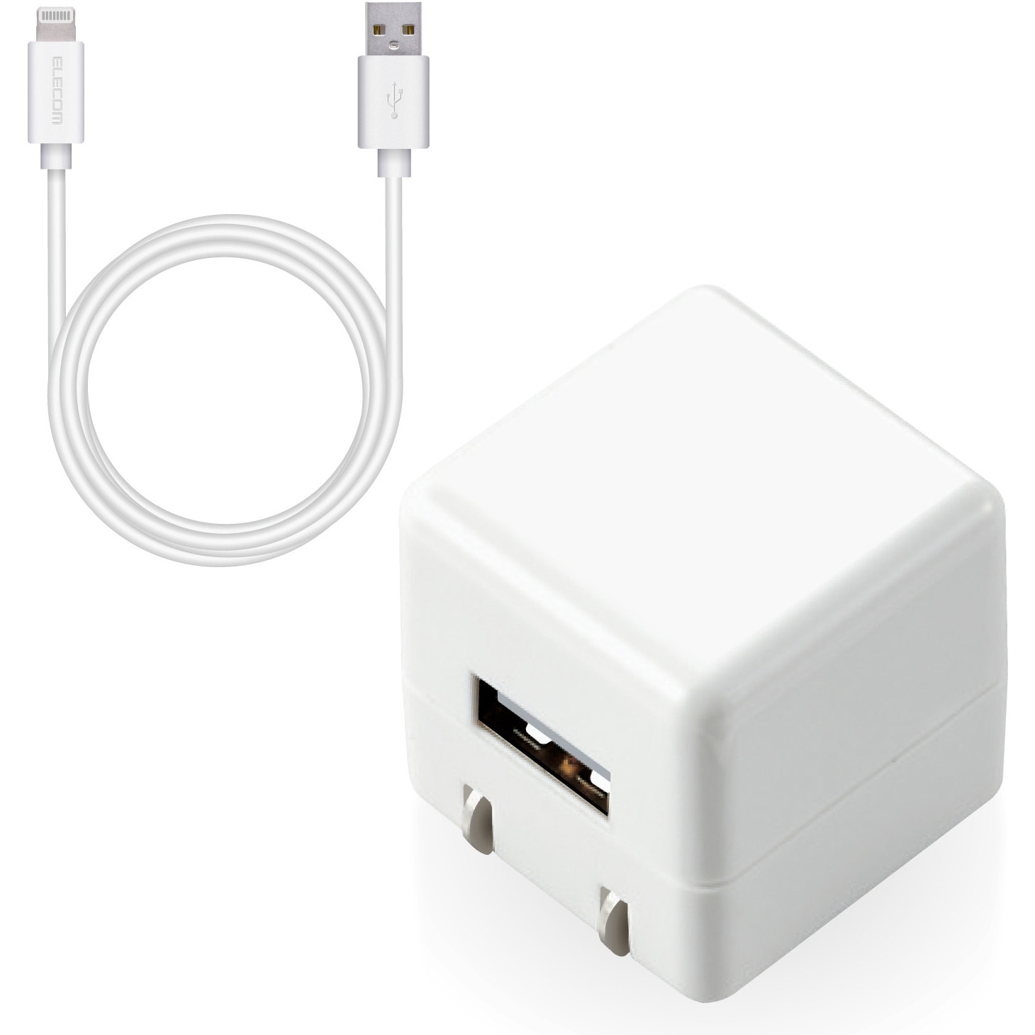 MPA-ACL04WH スマホ充電器 AC充電器 USB×1ポート Lightning ケーブル
