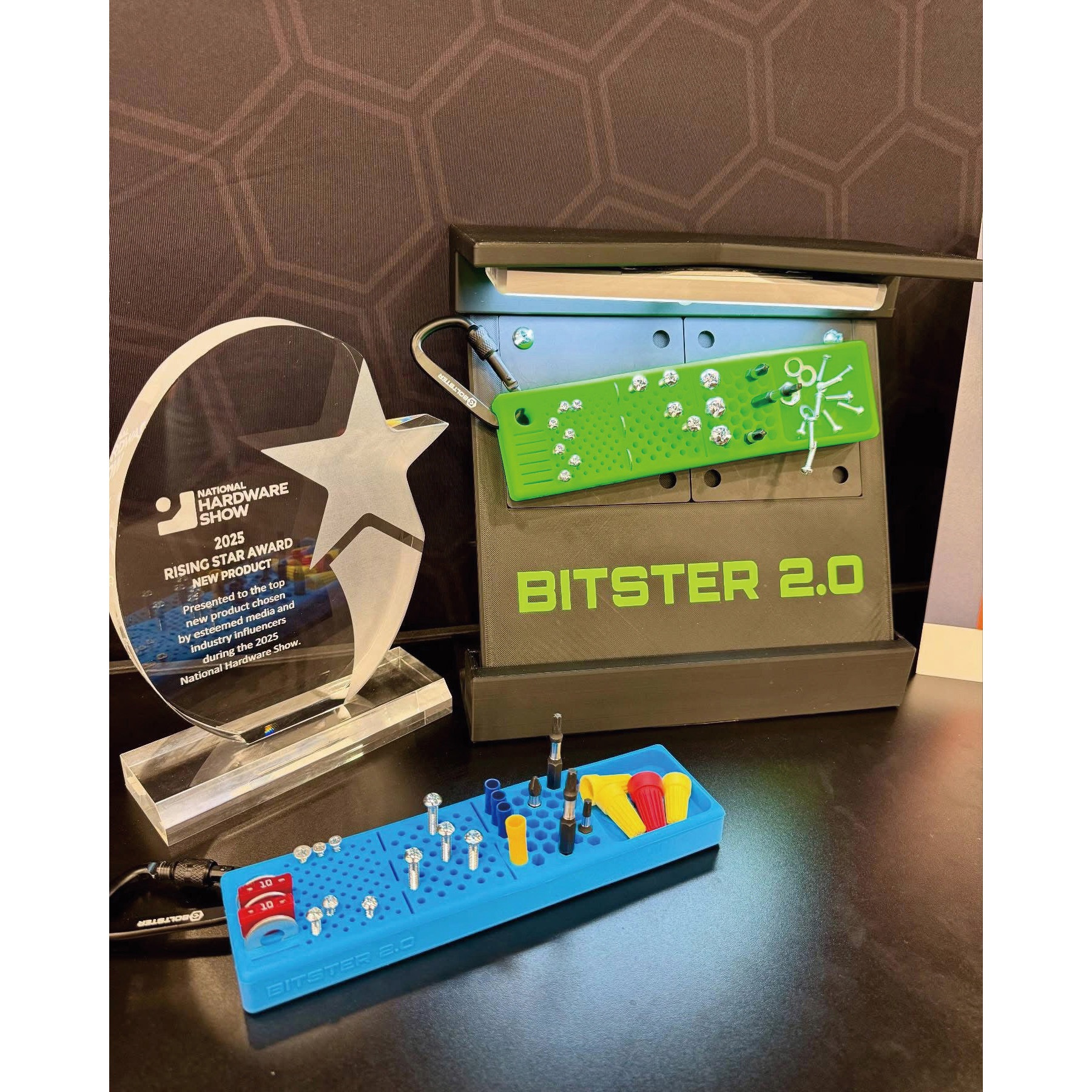 BTS-100004G ビットオーガナイザーカラビナ付 2.0 BOLTSTER グリーン色