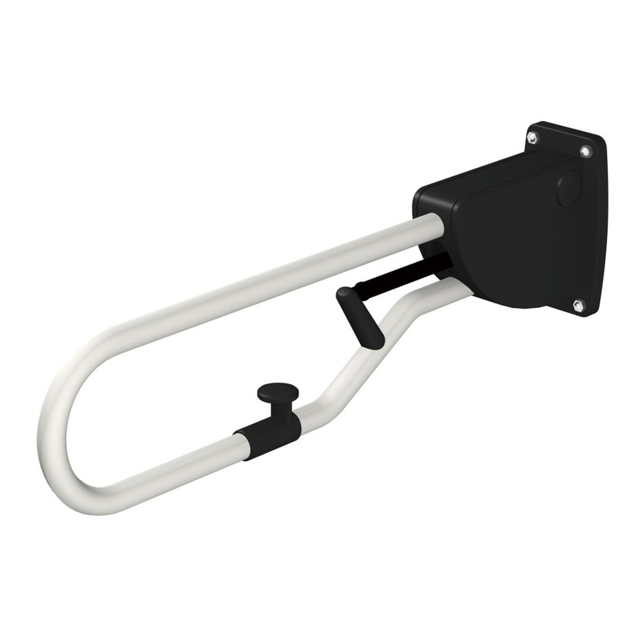 NS-CM3b L=700黒ブラケット 跳ね上げ手すり 愛の手 NS-CM3 ナカ