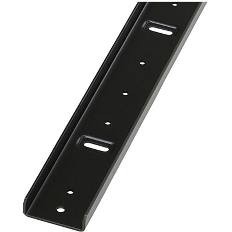 DZO-1650JB コンセントバー取付金具 コンセントバー200V用 W16.2×H1830×D49.2mm ブラック 1本 摂津金属工業 【通販モノタロウ】