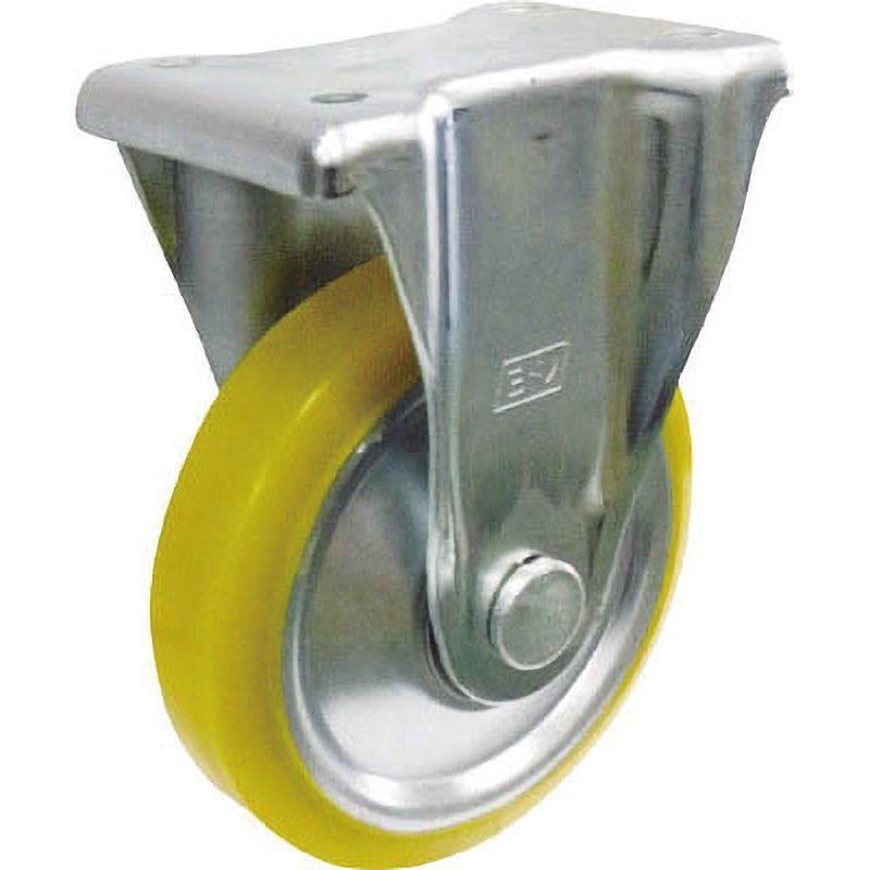 EUW-KA-130 帯電防止ウレタンキャスター 固定SUS金具付き ヨドノ 車輪径130mm車輪幅36mm