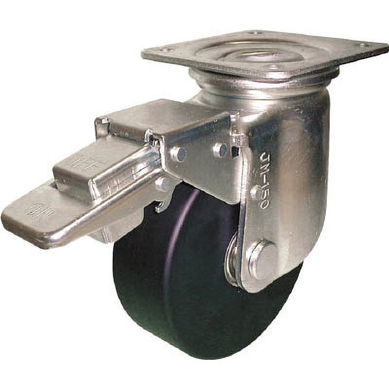 HEMC-JMB CD-130 重荷重用導電MCナイロンキャスター 自在ブレーキ付 ヨドノ 車輪径130mm車輪幅R47mm  HEMC-JMB CD-130