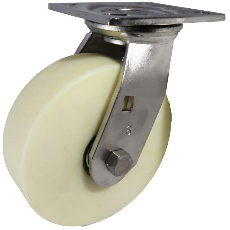 HEMC-JM AS-100 重荷重用帯電防止MCナイロンキャスター 自在金具付 ヨドノ 許容荷重460kg 取付高144mm  HEMC-JM AS-100