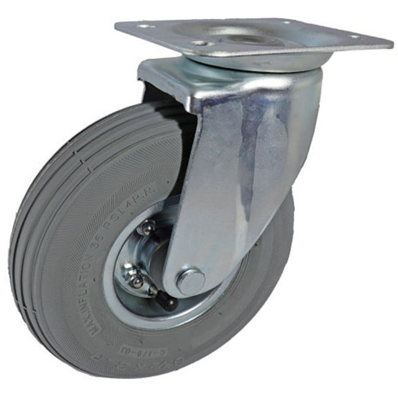 HC61/2×2-3WJ 空気入りタイヤ 自在金具付き ヨドノ 許容荷重80daN 取付高210mm