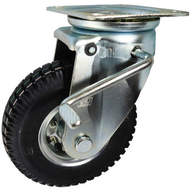 HC2.50×4-4PWJB 空気入りタイヤ 自在ブレーキ付き ヨドノ 車輪径225mm