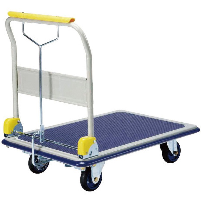 101A-HST ハンドブレーキ付ポータブルカー ヨドノ 荷重150kg 荷台寸法740×480mm  101A-HST
