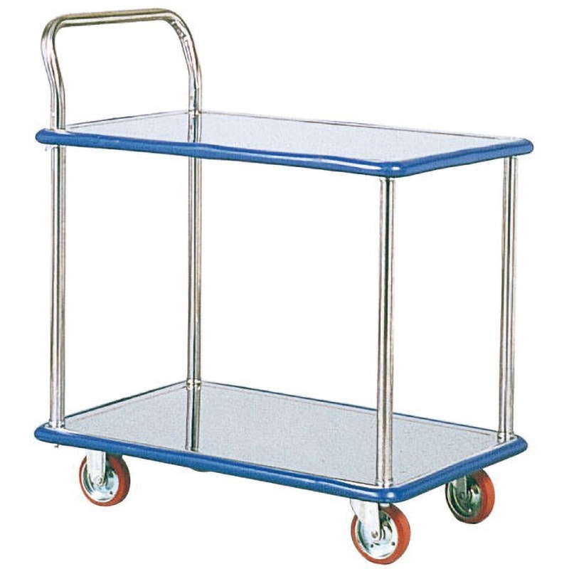 SUS101C片袖 2段式ポータブルカー ヨドノ 荷重150kg 荷台寸法740×480mm