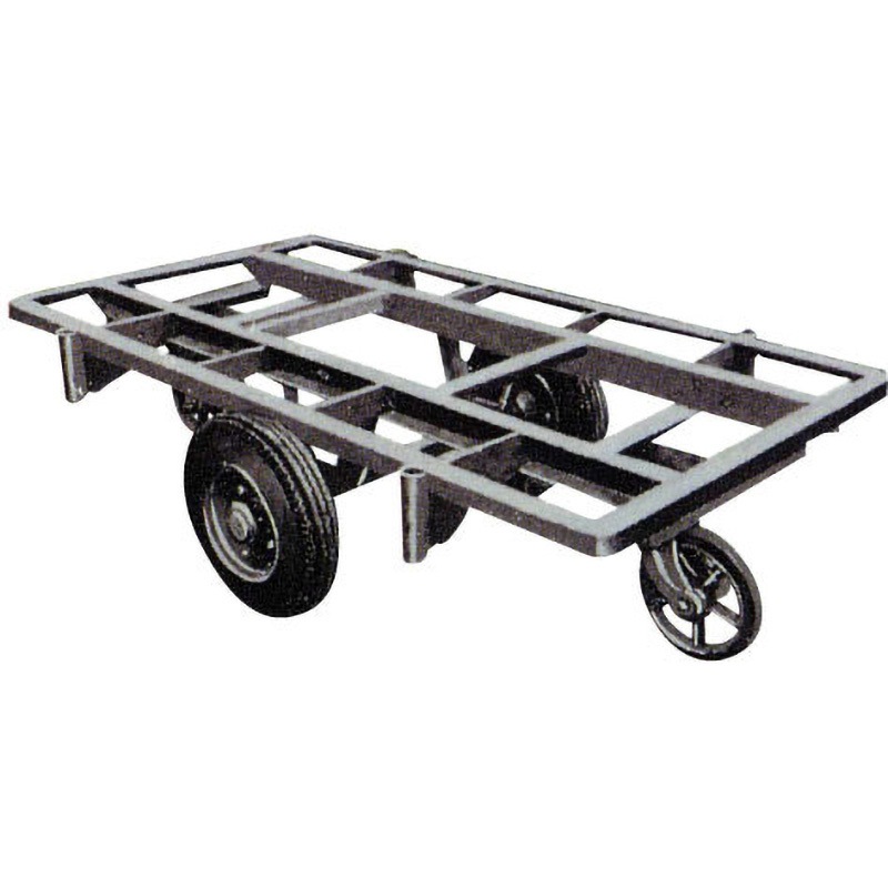 93-1 木材運搬車 1号型 ヨドノ 自在 2個 荷重1500kg 荷台寸法1670×910mm 1台 93-1