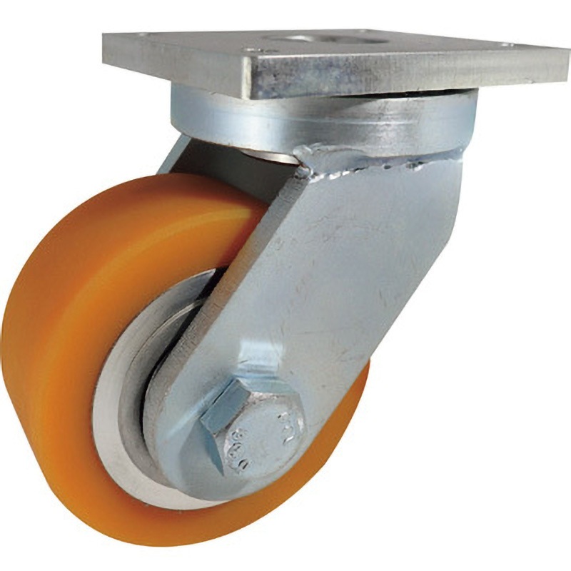 GDUJ100 ウレタン車100mm 自在金具付き ヨドノ 許容荷重700daN 取付高120mm