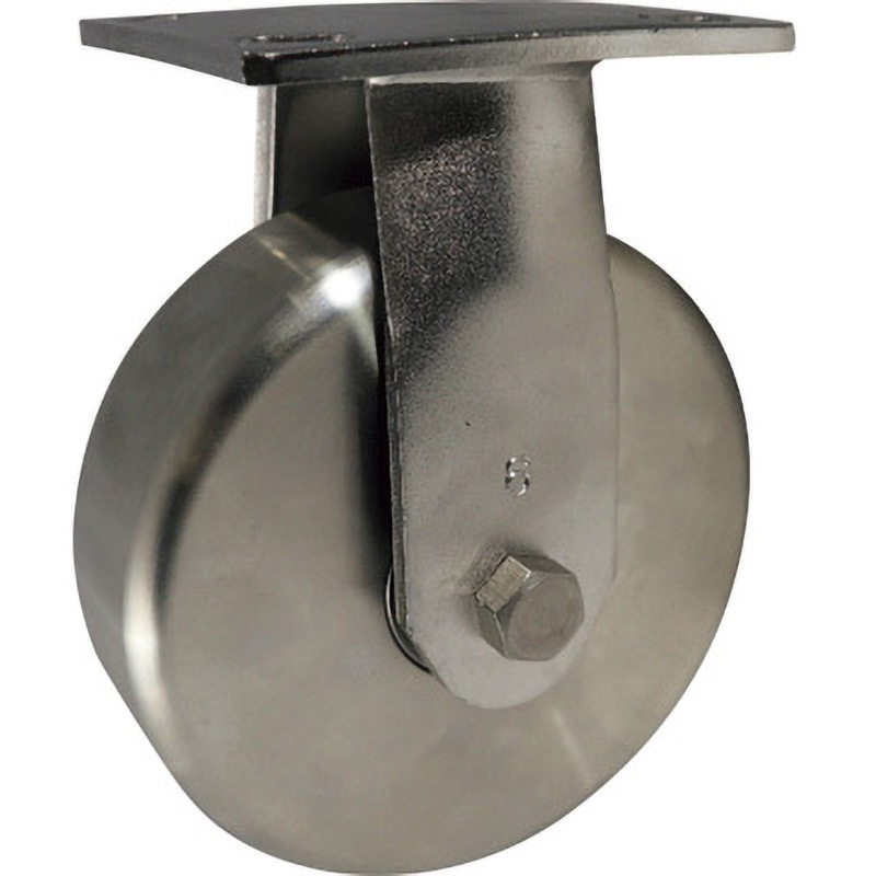 ASL-SKH100 SUS車100mm SUS固定金具付き ヨドノ 車輪幅45mm  ASL-SKH100