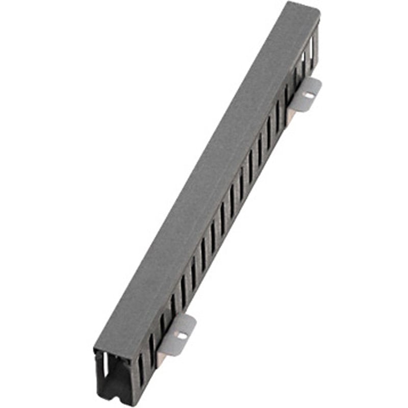 NPCD-3060-400B 縦型ケーブルダクト W52.8×H396×D62mm グレー 摂津金属工業 1個 NPCD-3060-400B