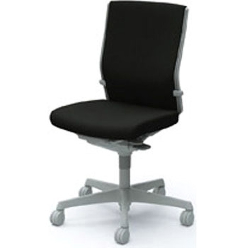 C483JR FFW9 |オカムラ エスクードチェアローバック可動肘付 グレー (メーカー直送) オカムラ エスクード ローバック 可動肘