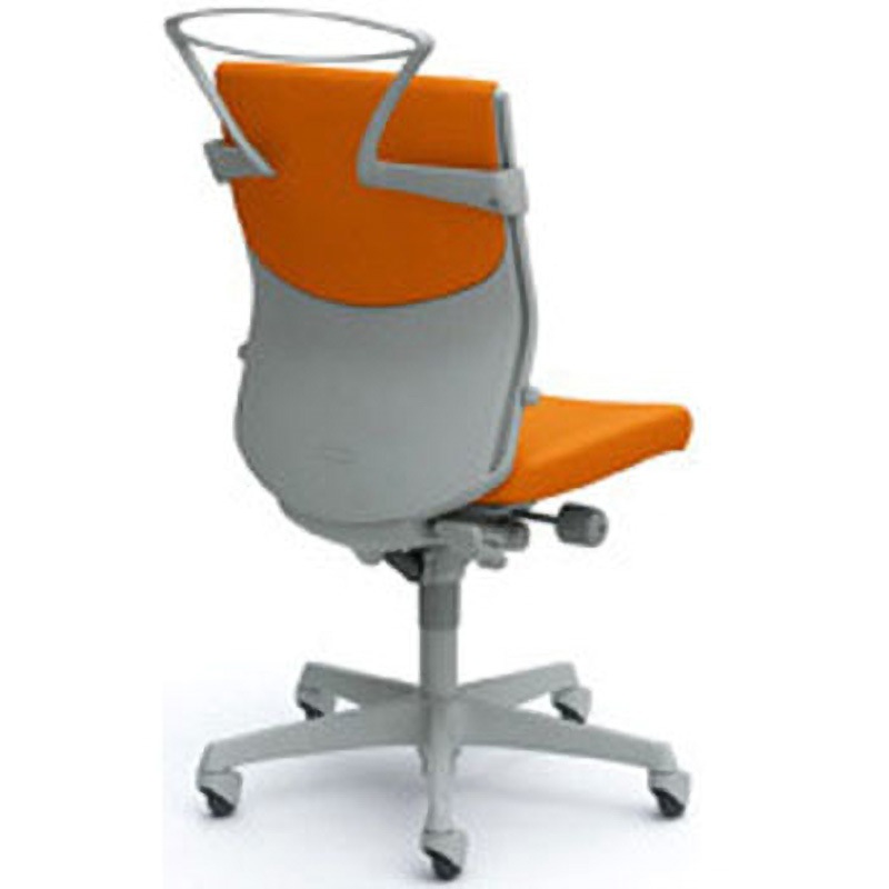 C436JR PB27 |オカムラ エスクードチェアハイバック肘なし インディゴブルー (メーカー直送) オカムラ デスクチェア エスクード クッションタイプ ハイバック ブラックフレーム ナイロンキャスター C435ZR-FFW1 ブラック