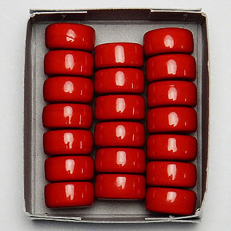 HMG20-18-RD 徳用パワフルマグネット20個入 ミツヤ 強力 赤色 HMG20-18