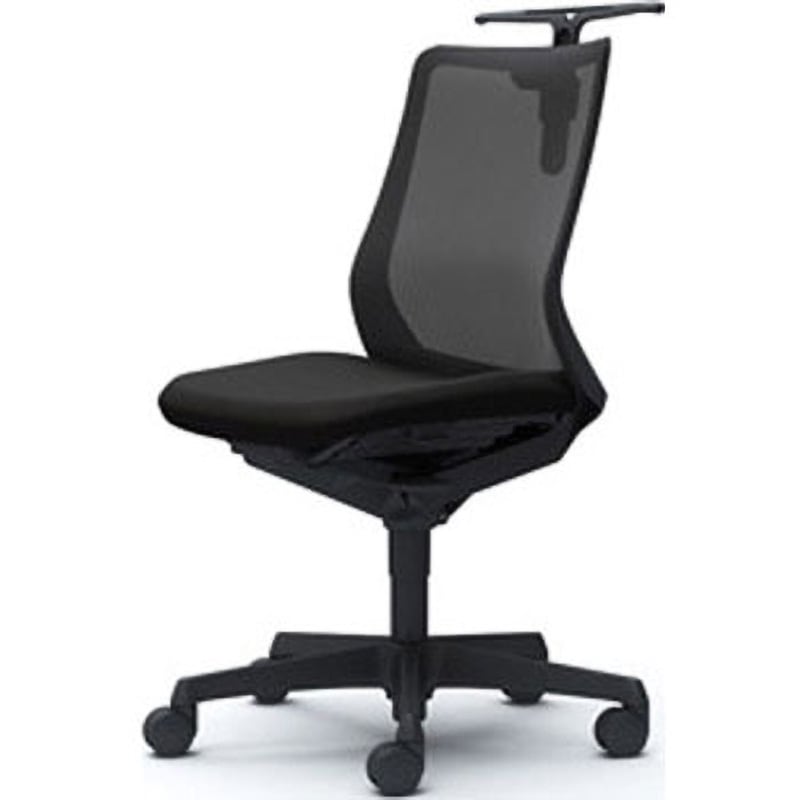 CB32ZR FKA1 フルーエント 肘なし 背メッシュ ローバック ブラックボディ ハンガー付 ランバー無 ナイロンキャスター 1脚 オカムラ(岡村製作所) 【通販モノタロウ】