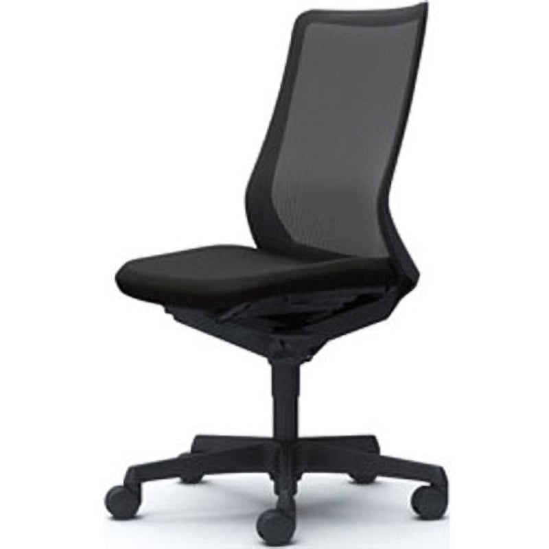 オカムラ バロンチェア ハイバック　可動肘 ハンガー付　背メッシュ ブラック オカムラ バロンチェア ハイバック 可動肘 ハンガー付 背