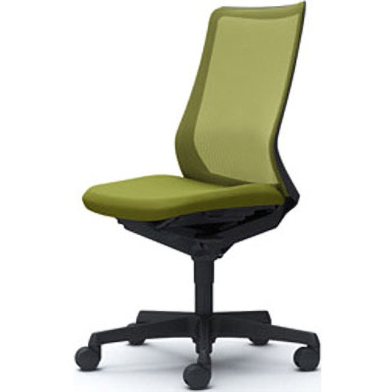 CB35ZR FKB5 フルーエント 肘なし 背メッシュ ハイバック  ブラックボディ ハンガー無 ランバー無 ナイロンキャスター 1脚 オカムラ(岡村製作所) 【通販モノタロウ】