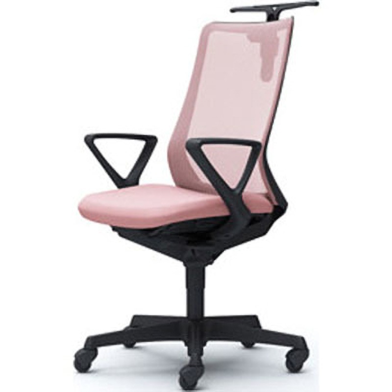 CB46JR FKA7 フルーエント 固定肘 背メッシュ ハイバック  ブラックボディ ハンガー付 ランバー無 ゴムキャスター 1脚 オカムラ(岡村製作所) 【通販モノタロウ】 89,980円