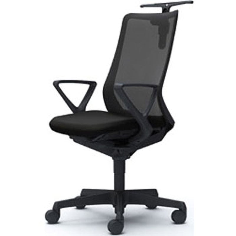 CB46ZR FKA1 フルーエント 固定肘 背メッシュ ハイバック  ブラックボディ ハンガー付 ランバー無 ナイロンキャスター 1脚 オカムラ(岡村製作所) 【通販モノタロウ】 89,980円