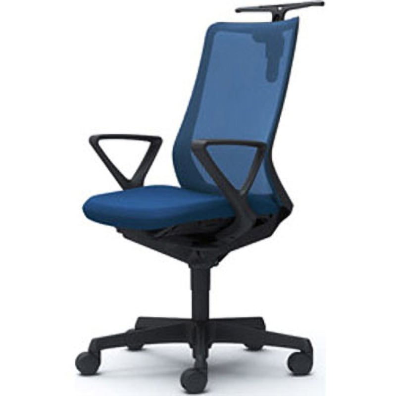 CB46ZR FKB3 フルーエント 固定肘 背メッシュ ハイバック  ブラックボディ ハンガー付 ランバー無 ナイロンキャスター 1脚 オカムラ(岡村製作所) 【通販モノタロウ】 89,980円