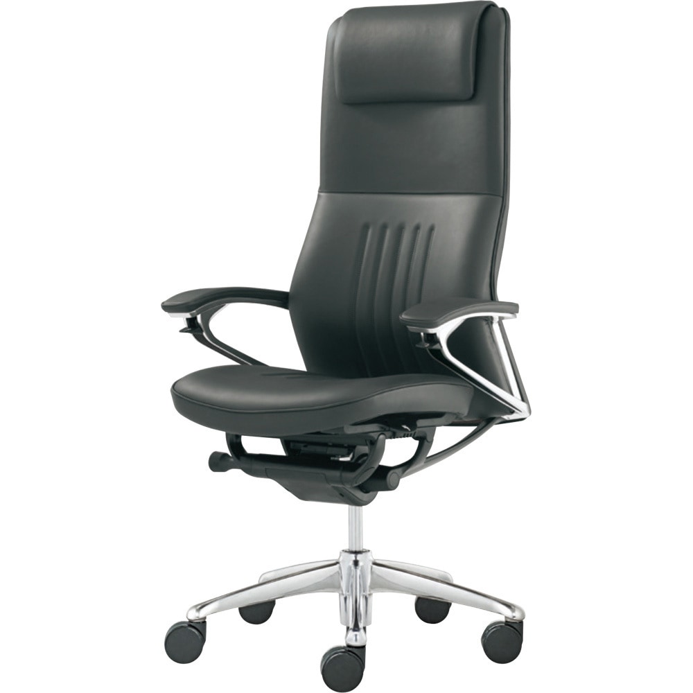 CR37AR PF72 レジェンダ 5本脚 エクストラハイバック デコレーティブステッチ オープン肘 オカムラ(岡村製作所) 双輪キャスター 高さ1175mm幅685mm奥行574mm  CR37AR PF72